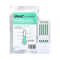 UTest-O-Meter 5 Level THC Drug Test Strips - 15 ng/mL, 50 ng/mL, 100 ng/mL, 200 ng/mL and 300 ng/mL, Single Use (1-Pack)