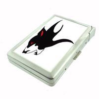 Wolf Tattoo Native American Double-Sided Cigarette Case with lighter, ID Holder, and Wallet D-495