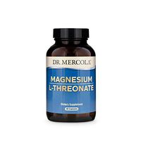 Dr. Mercola, Magnesium L-Threonate, 2,000 mg Per Serving, 30 Servings (90 Capsules), Supports Bone Health, Non GMO, Soy Free, Gluten Free