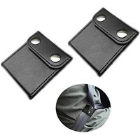 2 Pack Comfort Seat Belt Covers Car Seatbelt Adjuster PU Leather