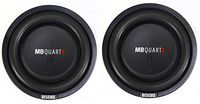 2) MB Quart DS1-204 400 Watt 8 Inch Shallow Slim Subs DVC Car Subwoofers Pair