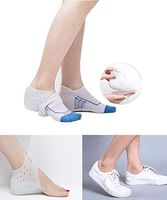 BITUBITU Height Increase Insoles Heel Cups Plantar Fasciitis Inserts Foot Pain Relief Heel Protectors Silicone Heel Cushion Heel Lift Pads for Men Women