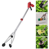 SADDPA Household Garbage Picker Folding Trash Grabber for Garden Leaves Waste Pick Up (Color : Red)