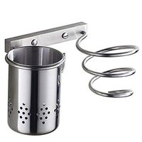 RJJX Home Hair Dryer Storage Rack Family Bedroom Bathroom Stainless Steel Punch-Free Bathroom Wall Hanging Storage Rack