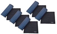 Eyekepper Metal Glasses Case with Microfiber Cleaning Soft Cloth Men Womens (5 pcs, Blue)