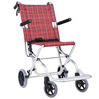CHAIR Medical Rehab Chair, Wheelchair,Folding Lightweight Wheelchair Aluminum Alloy Ultra-Portable Wheelchair Miniature Handbrake Cross-Border Travel for Children's Elderly Wheel Simple Cart