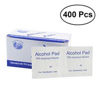 Exceart 400PCS Disposable Alcohol Prep Pads Esthetic Wipes Isopropyl Alcohol Pads Non Woven Surgical Alcohol Wipes Swabs Makeup Facial Wipes for First Aid Wound Care Home Outdoor Travel