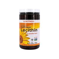 Lekithos® De-Oiled Sunflower Lecithin Powder - 16oz - Rich in Phosphatidyl Choline - Non-GMO Project Verified - Soy Free
