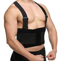 CROSS1946 Back Support Belt for Men and Women Lower Back Brace Fajas para Hombres Back Belt Shoulder Brace for Men Black L Large