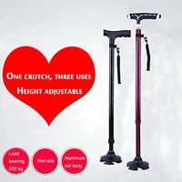TXDWYF Walking Stick and Mobility Aid/Flexible and Durable Walking Aid/Portable Cane with Ergonomic Handle/Lightweight Height Adjustable Walking Stick/Tetrapod Walking Stick,Black