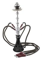 Hookah 28" Black 4 hose shisha nargila bar hookas nargile glass water Vase Sale
