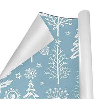 Gift Wrapping Paper Roll Winter Seamless Christmas Trees for Birthday,Holiday,Wedding,Baby Shower Gift Wrap - 3Rolls - 58inch x 23inch Per Roll