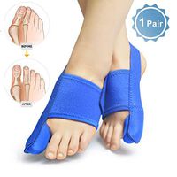Bunion Corrector Toe Straightener Adjustable Night Splint for Big Toe Hallux Valgus Brace for Overlapping Toe, Turf Toe, Bunion Pain Relief for Woman and Man Easy Wear in Shoes,Blue