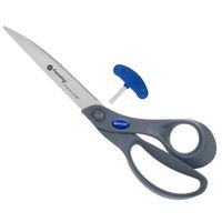 Westcott ExtremEdge Adjustable Tension Titanium Bonded Scissors, 9" Bent, Gray