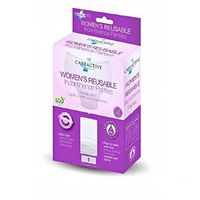 CareActive Women's Reusable Incontinent Panty, White, Medium - 1/Pack of 3 Pair