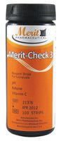 Merit-Check 3, Reagent Strips for Urinalysis: Vitamin C, pH and Ketone