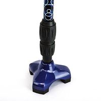 Charming Canes 360 Rotation Cane Tip All-Terrain Anti-Slip Rubber Stabilizing Replacement Attachment Accessory (Blue)