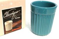 1960's Vintage Ceramic Tumbler Drinking Glass Classique Bath Rubber Queen (Smoke Blue)