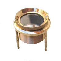 Chart Magnifier - Tripod Magnifying Glass in Brass - 3" Diameter