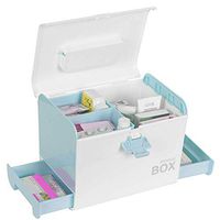 Storage Box Organizer/Medicine Box/Family Emergency Kit Storage Box (Bule)