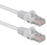 QVS CC715-100WH 100 ft. CAT6 Gigabit Flexible Molded White Patch Cord