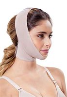 Chin strap Support Band Neck Bandage Mentonera Post Quirurgica Face Lifting Slimmer Chin Lift Facial Compression SCA001 (Medium, Beige)