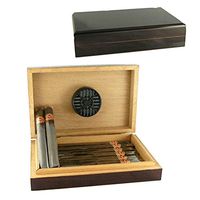 Cufflinks Depot 5 Cigar Dark Mahogany Finish Humidor
