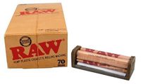Raw 70mm Hemp Plastic Rolling Machine Whole Box of 12 by Raw