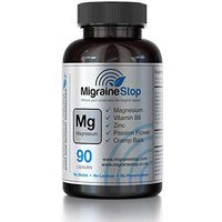 Migraine Stop - Natural Migraine Relief Supplement | Neurologist Recommended #1 in USA | Gluten, GMO, Lactose, & Preservatives Free | 90 Vegan Capsules