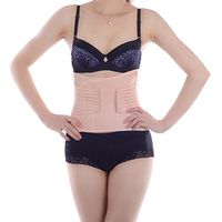 EUBUY Breathable Elastic Abdominal Binder Postpartum Recovery Slimming Support Waist Girdle Belt Wrapper Nude S Size