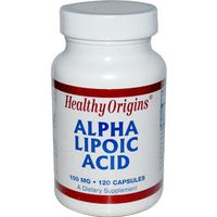 Healthy Origins, Alpha Lipoic Acid, 100 mg, 120 Capsules