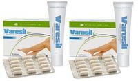Varesil Pack for varicose vein care (2 boxes of pills, 60 tablets per box and 2 cream, 75ml per pack)