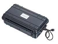 Personalized Visol Hard Plastic Travel Cigar Humidor - 5 Cigars