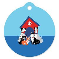 Pawty Like a Puppy - Dog Baby Shower or Birthday Party Favor Gift Tags (Set of 20)