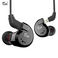 TRN V80 HiFi Earphone 2 Dynamic & 2 Balanced Armature Driver Stereo Bass IEM, Metal in Ear Headphone, Stage/Studio in Ear Monitor with Detachable 2 Pin Cable (Black No Mic)