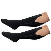 HealthyNees Closed Toe Extra Big Wide Calf Shin Plus Size 20-30 mmHg Compression Grade Leg Length Swelling Circulation Women Men Socks (Black With Zipper, Extra Wide Calf 5XL)