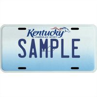 Your Name Your State Custom Metal License Plate - Choose from All 50 States (Kentucky, 6" x 12" Standard Thickness (.030"))