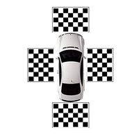 Semoic 4Pcs Fabrics Calibration Cloth for 360 Degree Surround Bird View Panoramic DVR System