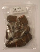 A+Elite Pedicure Manicure Abrasive Sanding Caps/Sleeves/Bands LARGE D16mm x 25mm 10-PACK For Callus Removal And Nail Filing (80# Coarse Brown)