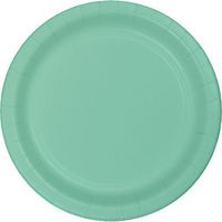 Creative Converting 318894 Fresh Mint Paper Lunch Plate, 7", Green