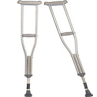 Medical Crutches, Adjustable Anti-Slip Handles Telescopic Medical Crutches Rehabilitation Equipment for The Elderly, for Children and Adolescents and Disabled People.
