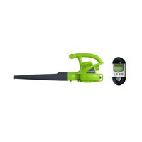 Greenworks 7 Amp Single Speed Electric Leaf Blower, 160 MPH, with Extension Cord 24012
