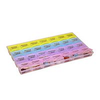Vinjeely 28 Compartments Weekly 7 Day Pill Box Medicine Tablet Organizer Pill Holder Storage Case for AM PM
