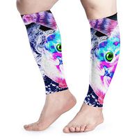 THONFIRE Calf Leg Compression Sleeve for Women Cat Live Flight Varicose Veins Arm Ice Cover