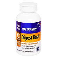 Enzymedica, Digest Basic, 90 Capsules, Dietary Supplement to Support Digestive Relief, Vegan, Gluten Free, Non-GMO, 90 Servings (FFP)