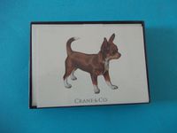 Crane SN1702 Chihuahua on Natural White Cover 10 Cards 10 Envelopes 3 15/16" x 5 9/16"