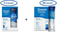 Dream Water Natural Sleep Aid, Snoozeberry, Special 4 Count + Sleep Powder, Snoozeberry, 10 Count - GABA, MELATONIN, 5-HTP, 2.5oz Shot- Top Rated - Non-Habit Forming