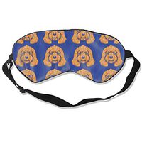 O-X_X-O Ideal Gifts - Unisex Sleeping Eye Mask Golden Doodle Dog Eye Mask Cover with Adjustable Strap Blindfold Eyemask for Travel Nap Meditation