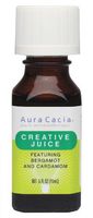 Aura Cacia Essential Solutions Oil Blend, Creative Juice, 0.5 Fluid Ounce (Pack of 2)