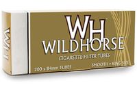 Wildhorse Cigarette Filter Tubes - Gold - Smooth King Size (Light)